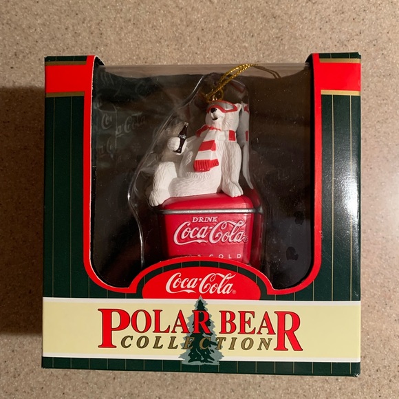 Coca Cola Holiday 999 Coca Cola Polar Bear Collection Ornament